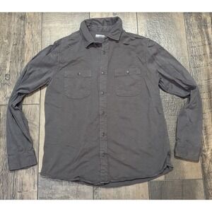 Men's XL 32 Degrees Cool Button Down Shirt Gray Grey